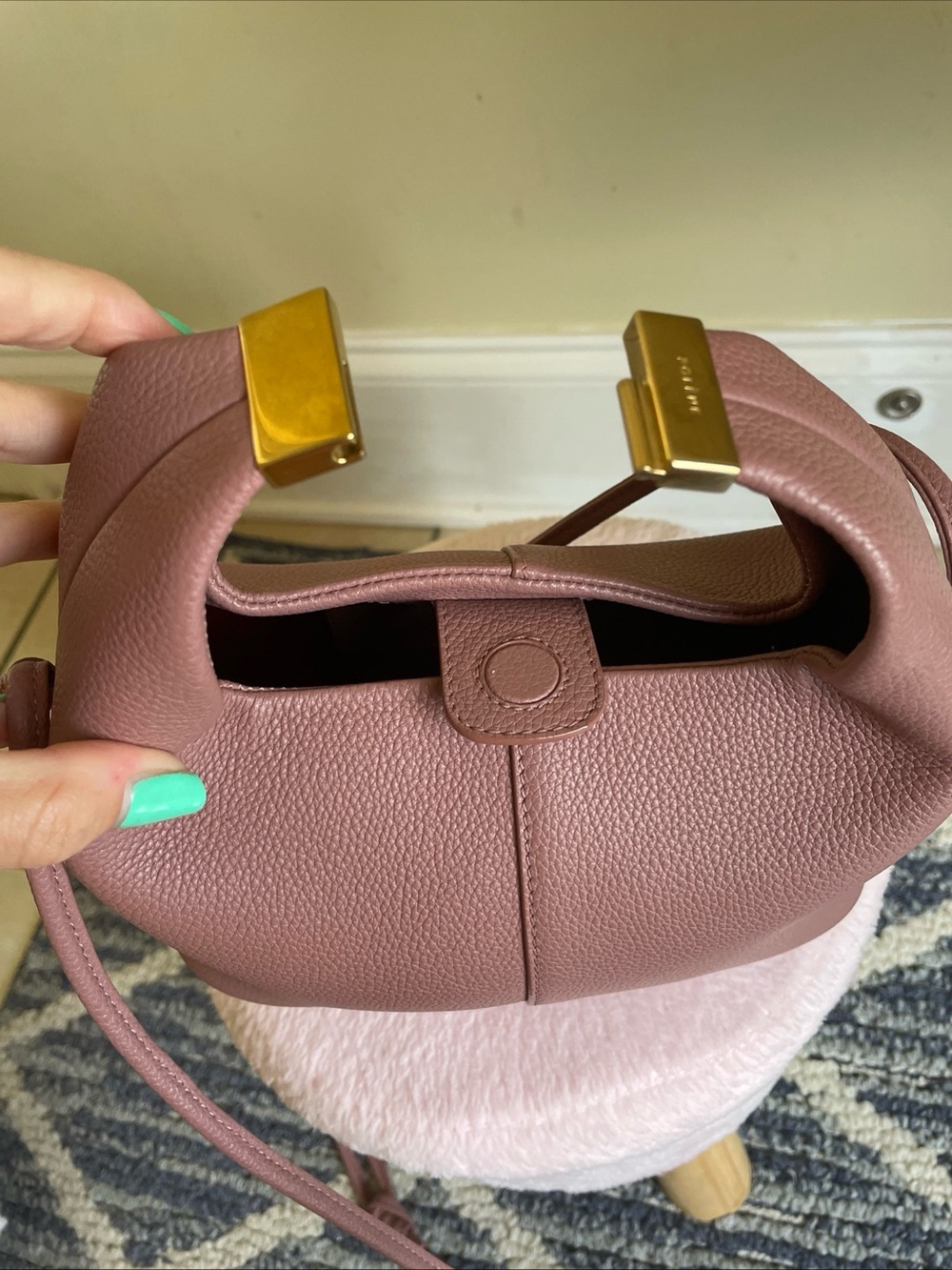 Authentic Polene Beri bag in Lilac - Picture 7 of 11